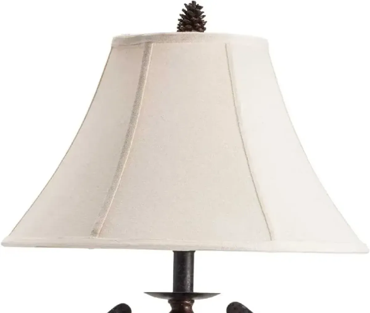 Crestview Pine Creek Bison Brown Accent Lamp