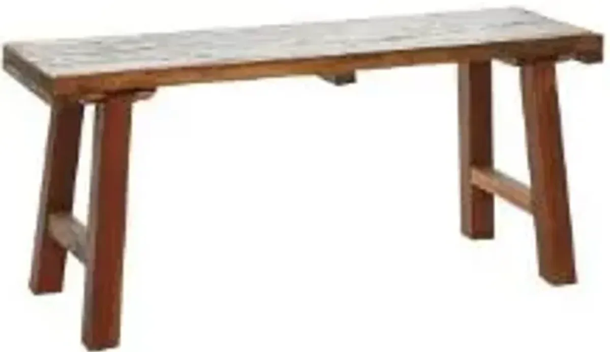 UMA Home Decor Brown Wood Handmade Bench 44"X14"X19"