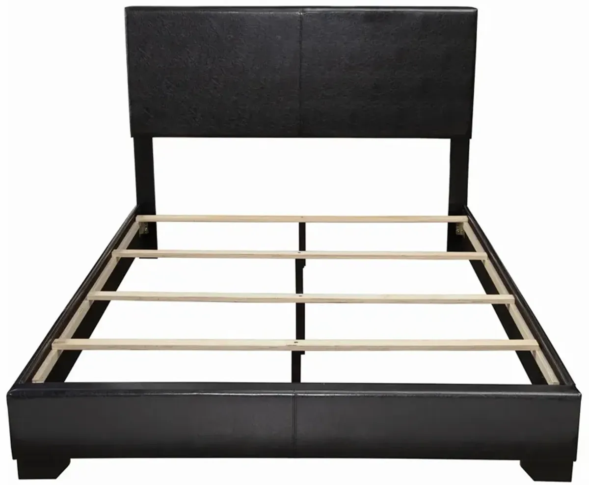 Coaster Conner Upholstered Full Panel Bed Black