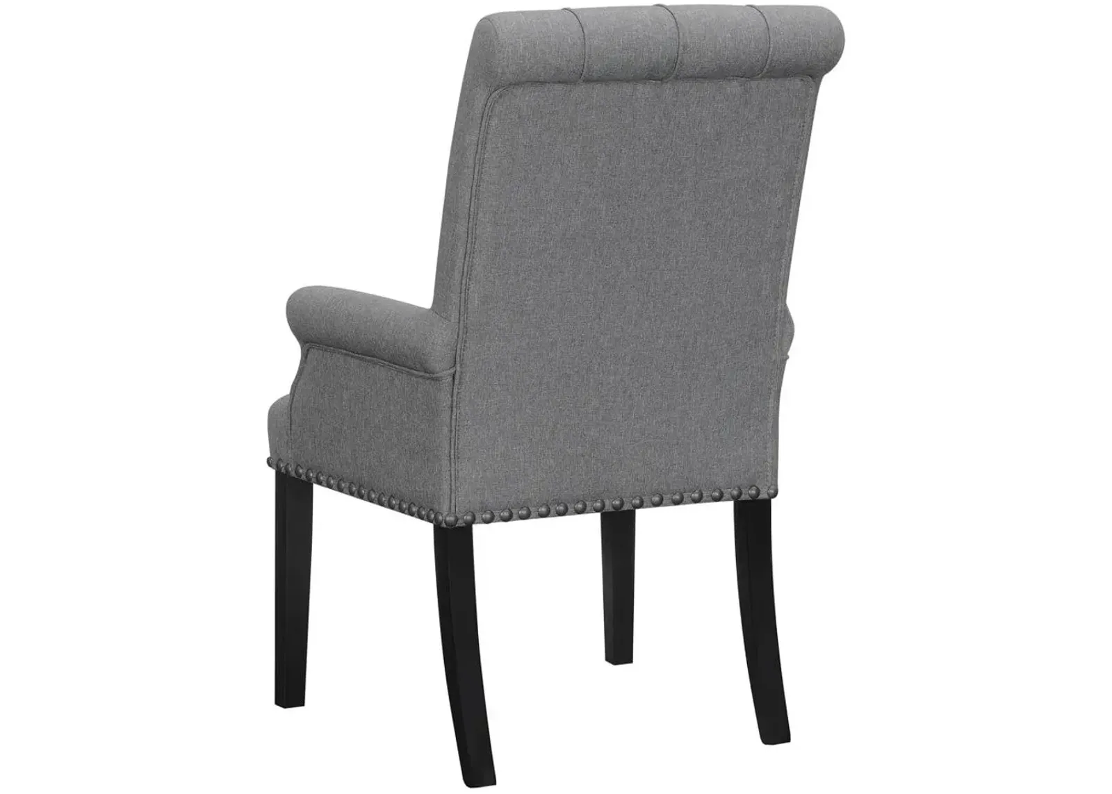 Coaster Alana Fabric Upholstered Dining Arm Chair Grey