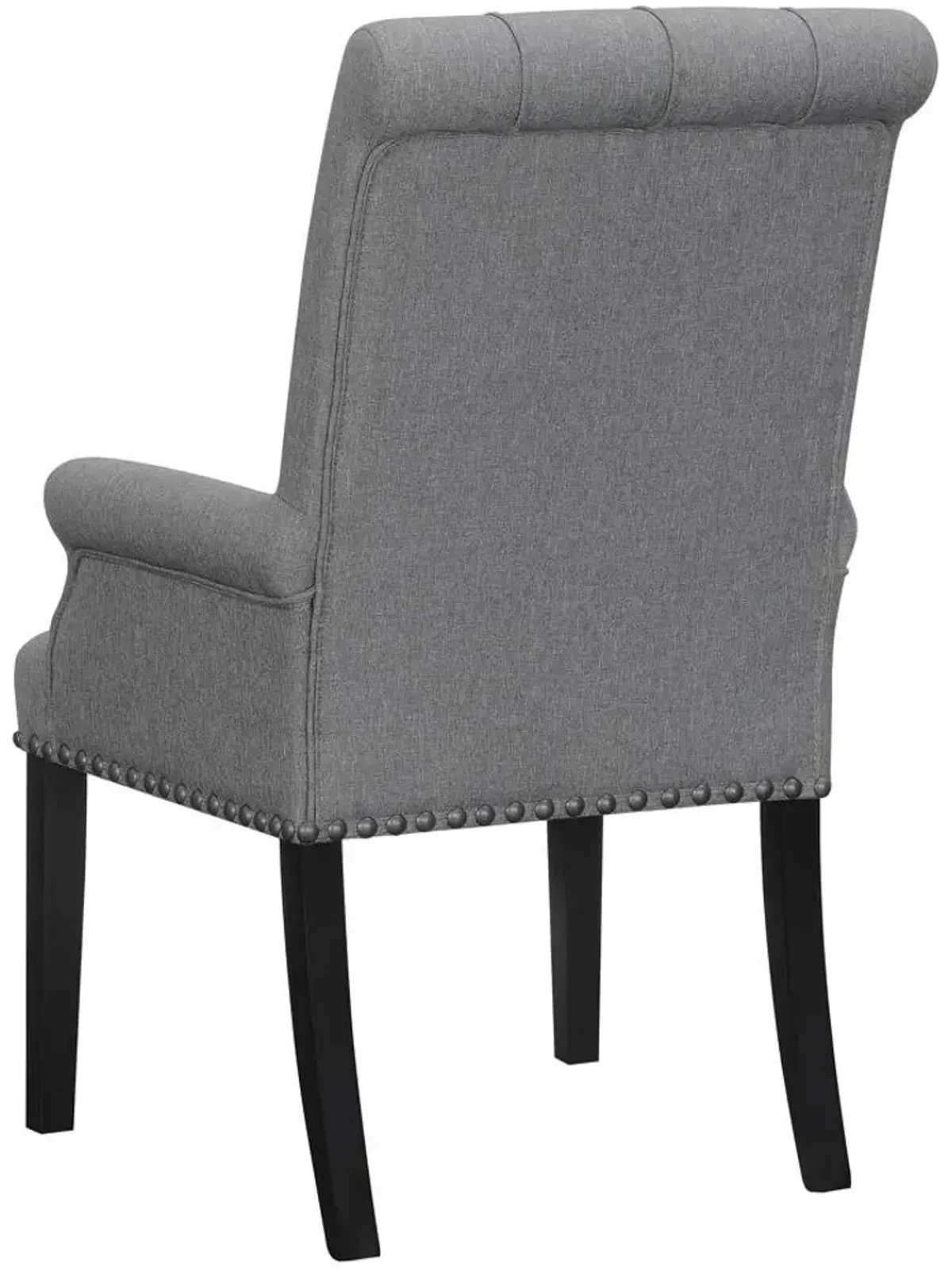 Coaster Alana Fabric Upholstered Dining Arm Chair Grey