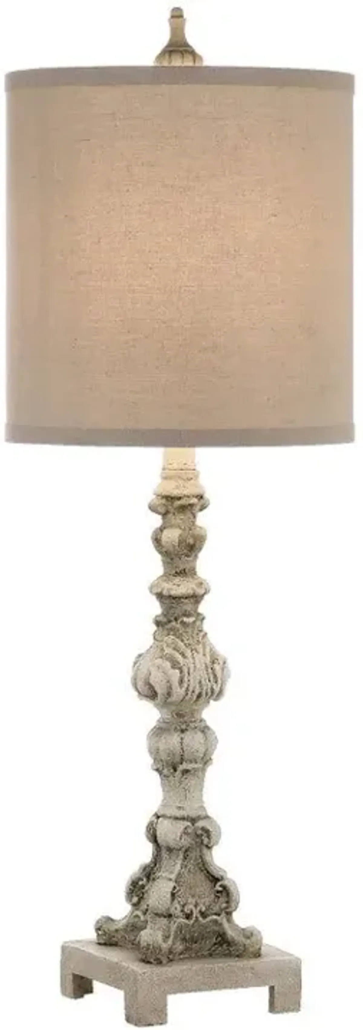 Crestview Turner Grey Wash Table Lamp