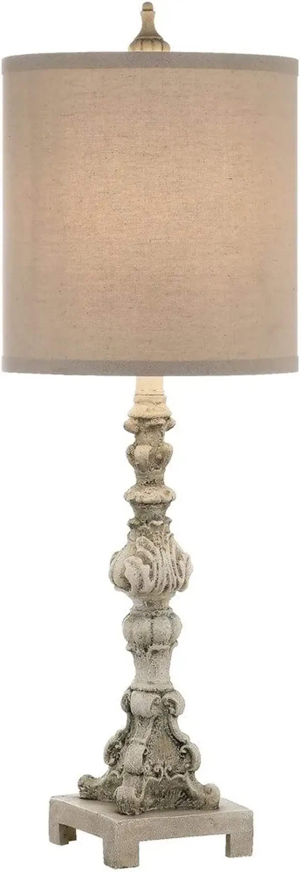 Crestview Turner Grey Wash Table Lamp