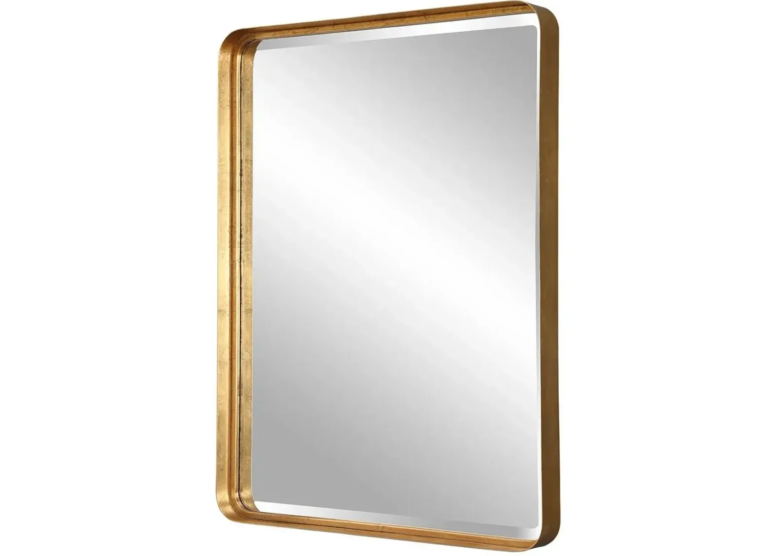 Uttermost Crofton Antiqued Gold Leaf Large Mirror