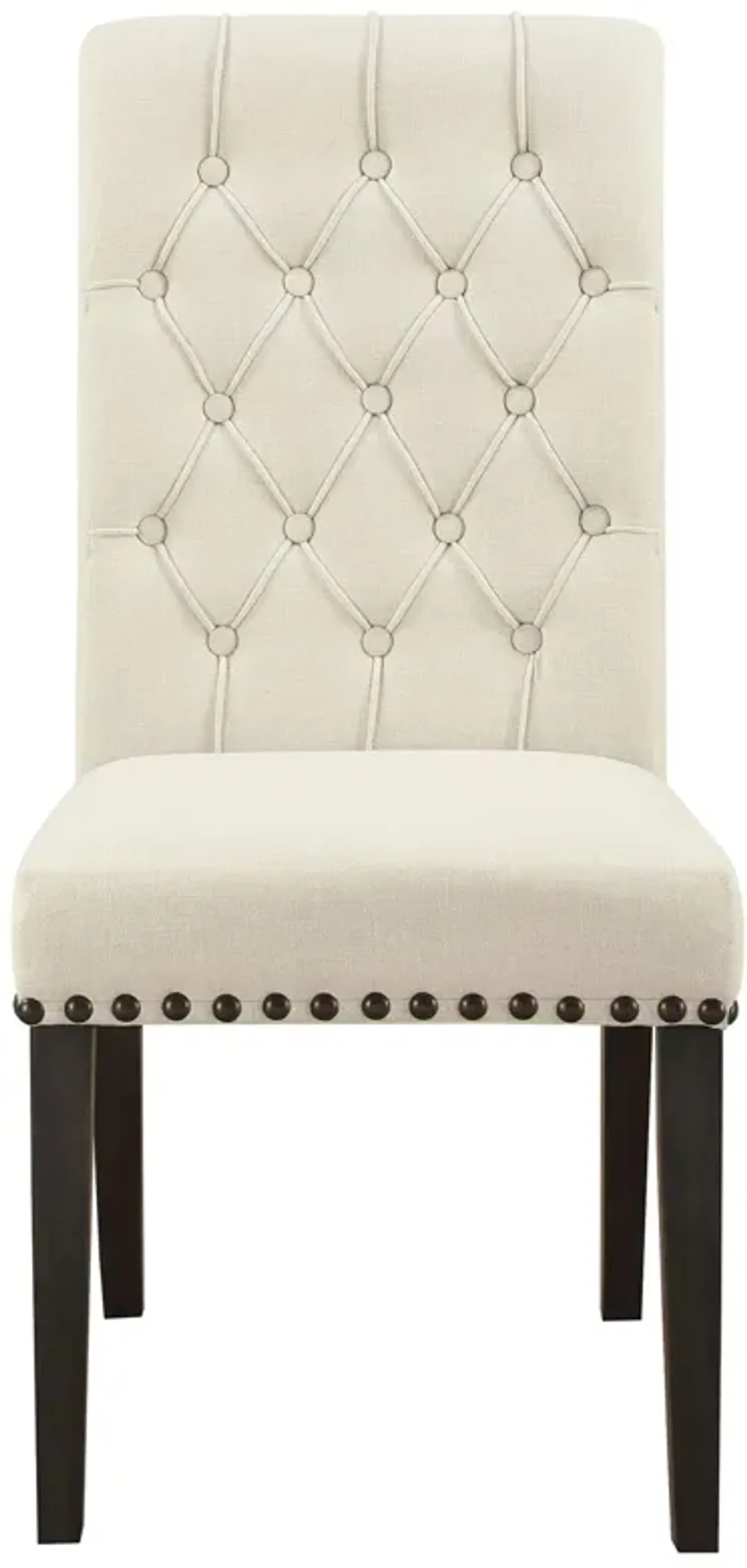 Coaster Alana Fabric Upholstered Dining Side Chair Beige