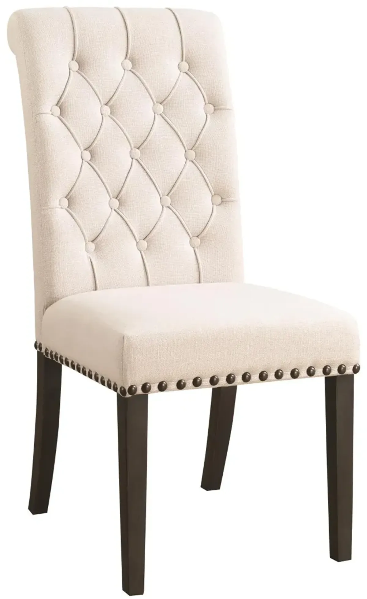 Coaster Alana Fabric Upholstered Dining Side Chair Beige