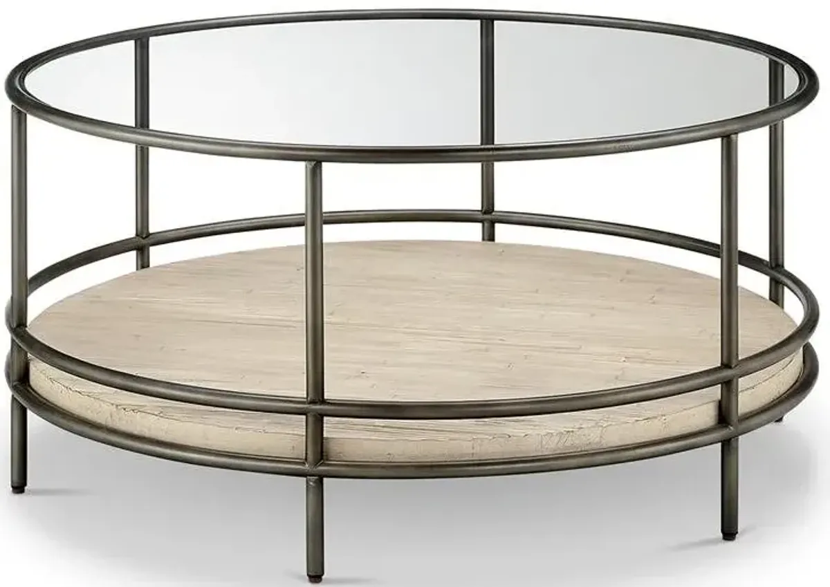 Magnussen Glass Round Cocktail Table Cena