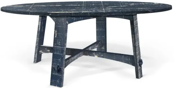 Sunny Designs Marina Ocean Blue 54 Inch Round Dining Table