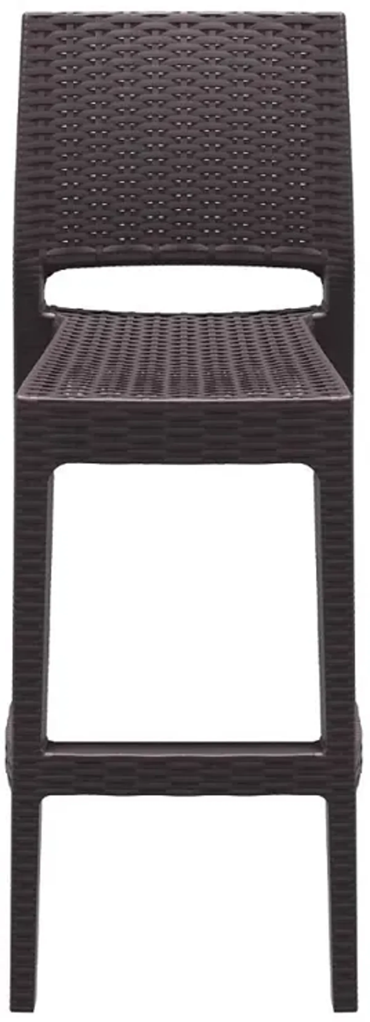 Compamia Jamaica Resin Wickerlook Bar Stool Brown