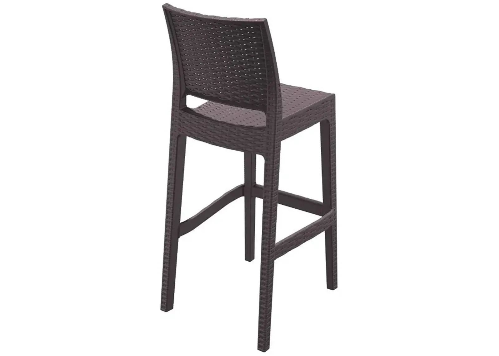 Compamia Jamaica Resin Wickerlook Bar Stool Brown