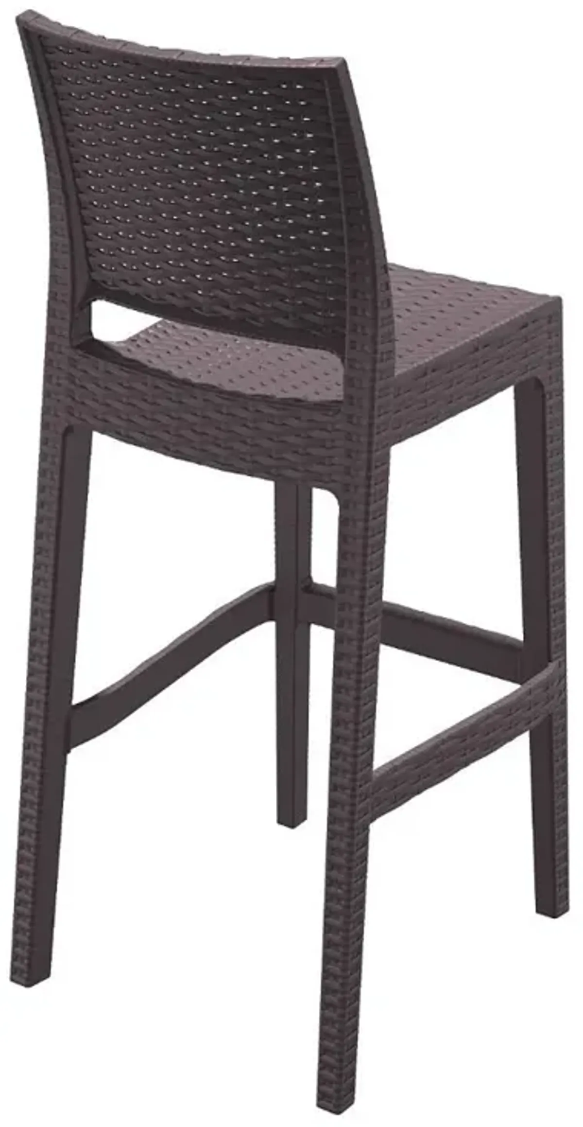 Compamia Jamaica Resin Wickerlook Bar Stool Brown