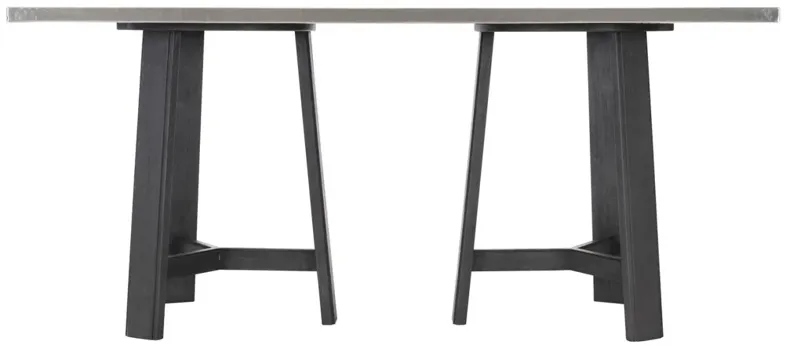 HARDING 3-LEG WIRE BRUSHED DINING TABLE