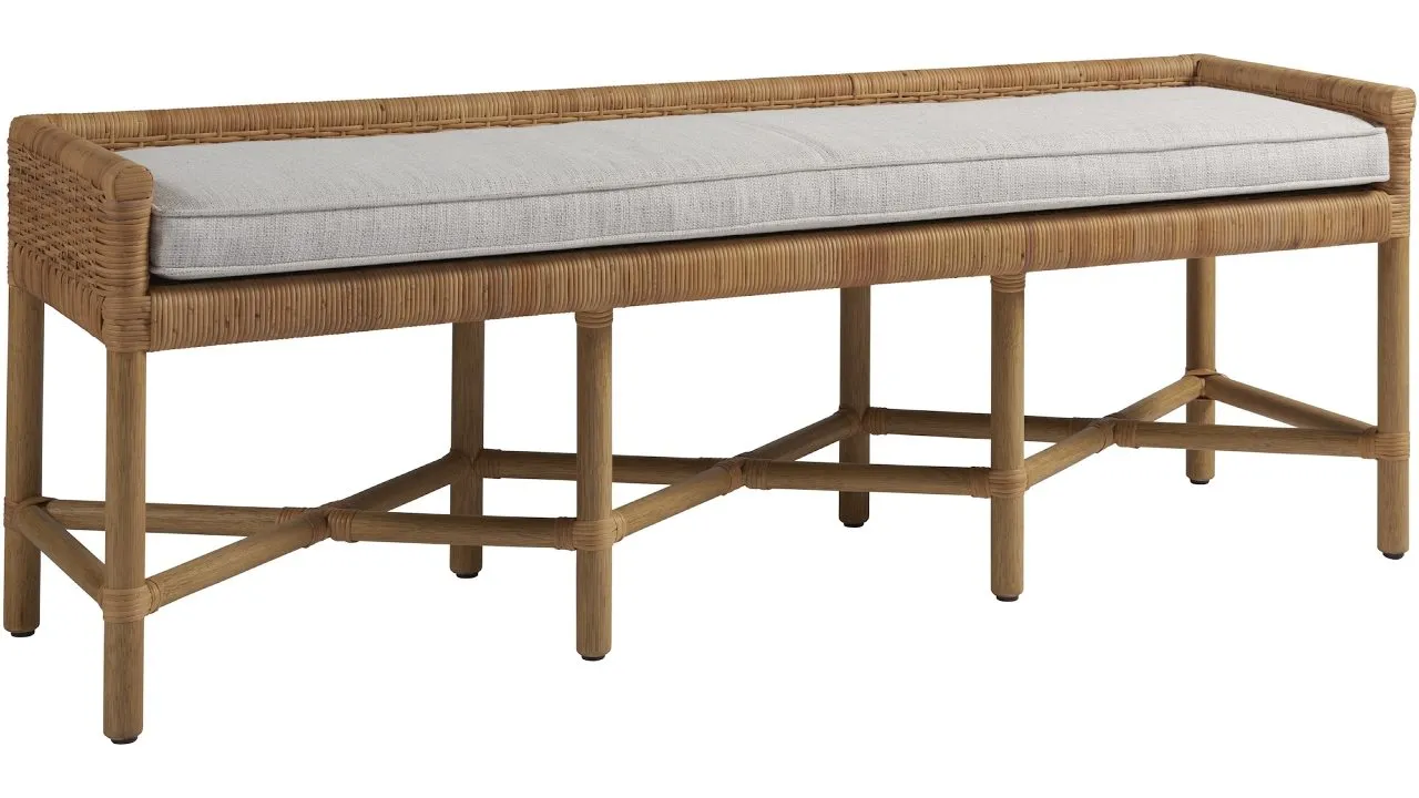 WOVEN DINING BENCH - COASTAL LIVING