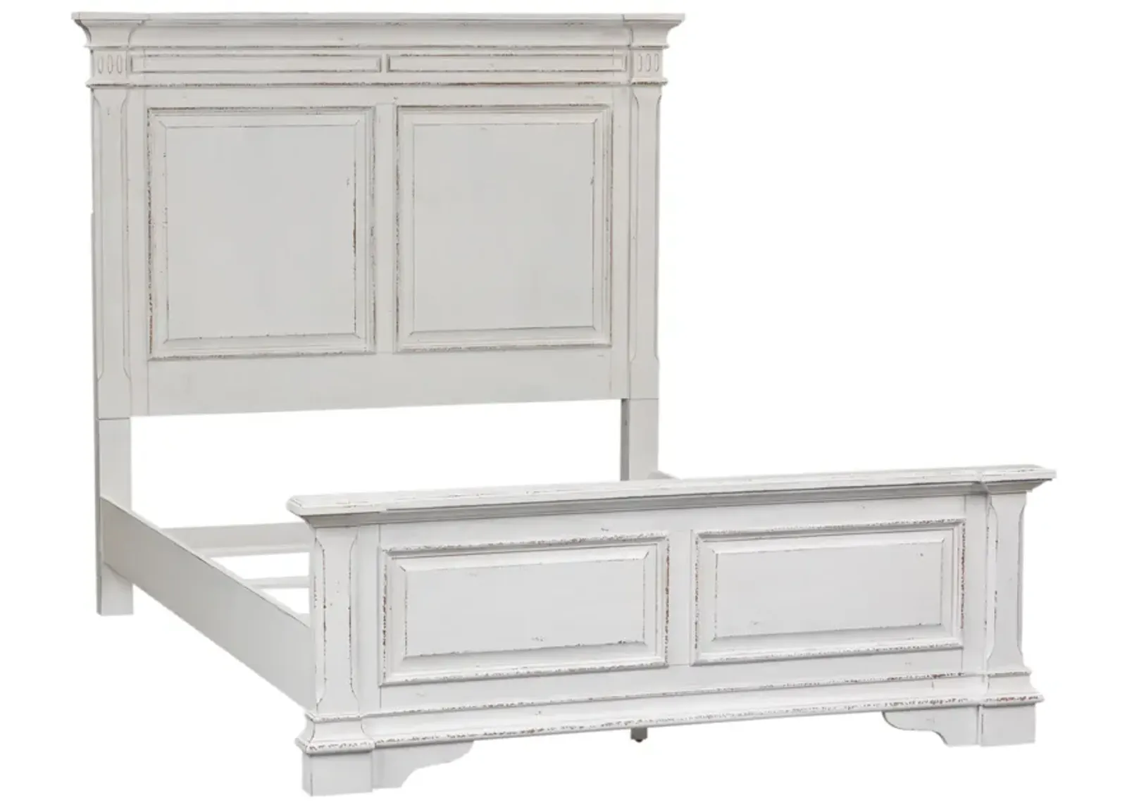 Liberty Furniture Abbey Park Antique White Queen Panel Bed