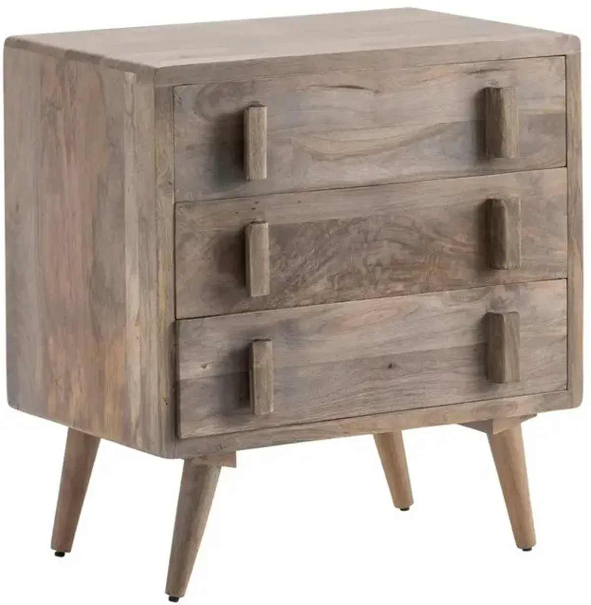 Crestview Emma Taupe Mango Wood Chest