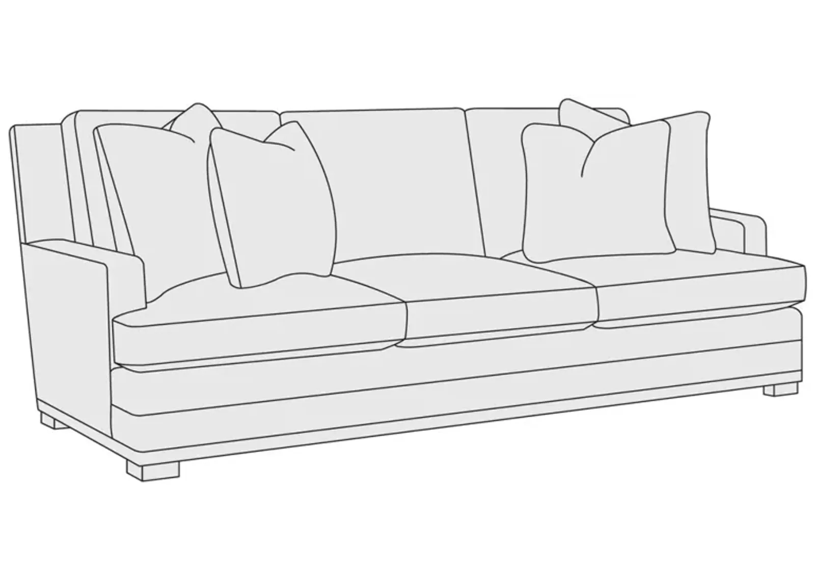 Bernhardt Cantor Fabric Sofa Without Nails