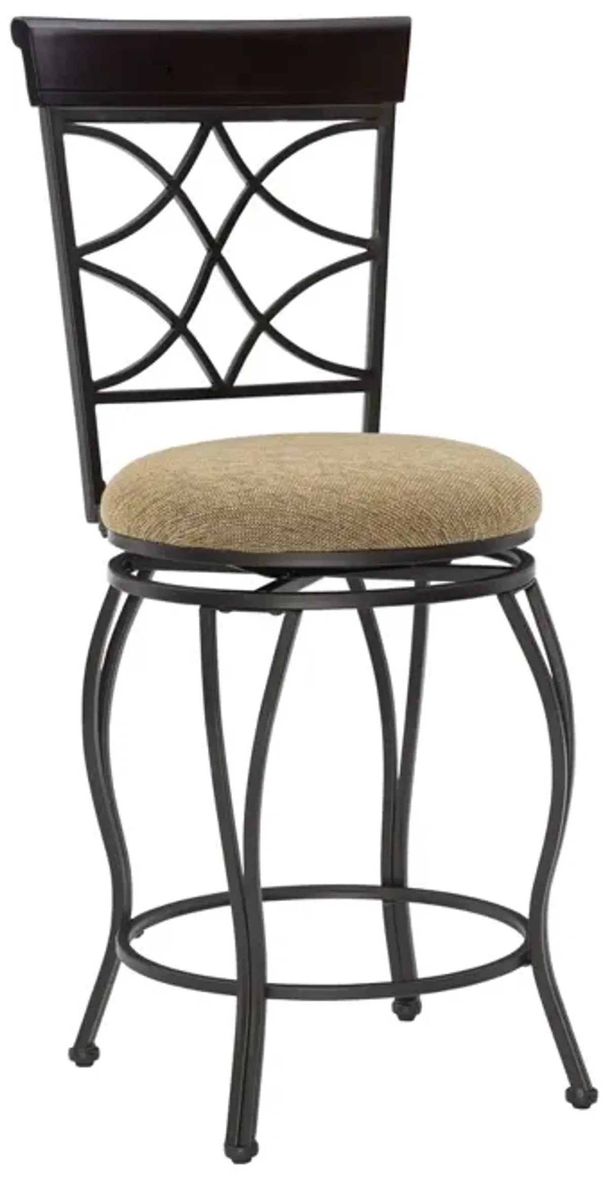 Linon 24 Inch Curved Counter Bar Stool