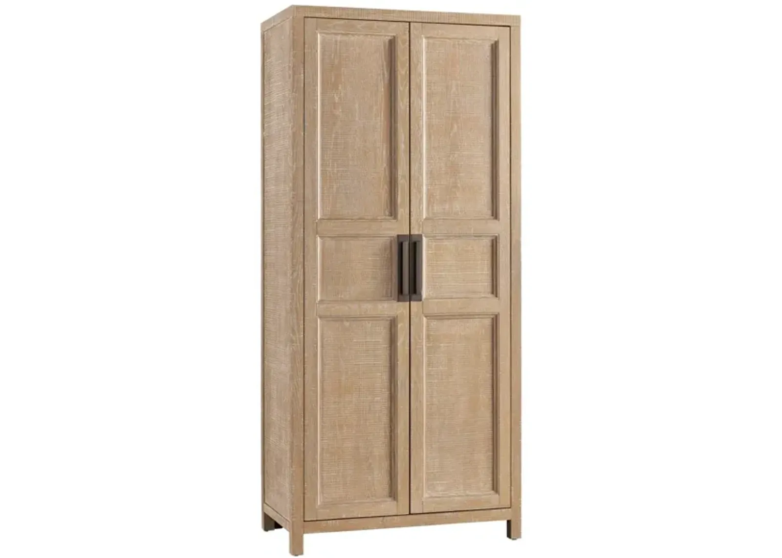 MODERN FARMHOUSE MORGAN RUSTIC OAK ARMOIRE CABINET