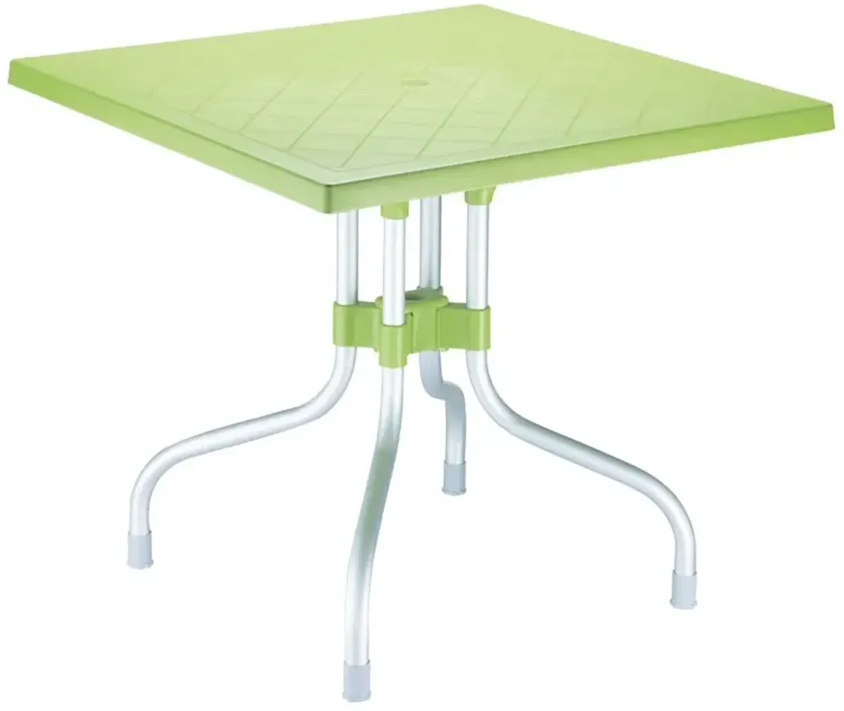 Compamia 31 Inch Forza Outdoor Square Folding Dining Table Apple Green