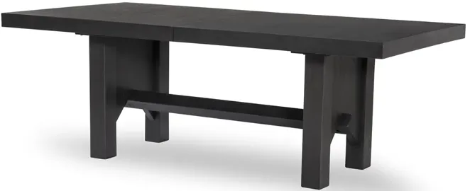 COMPLETE TRESTLE TABLE DARK OAK FINISH - WESTWOOD DARK