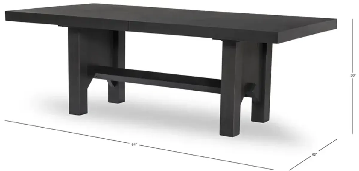 Legacy Classic Complete Trestle Table Dark Oak Finish Westwood Dark