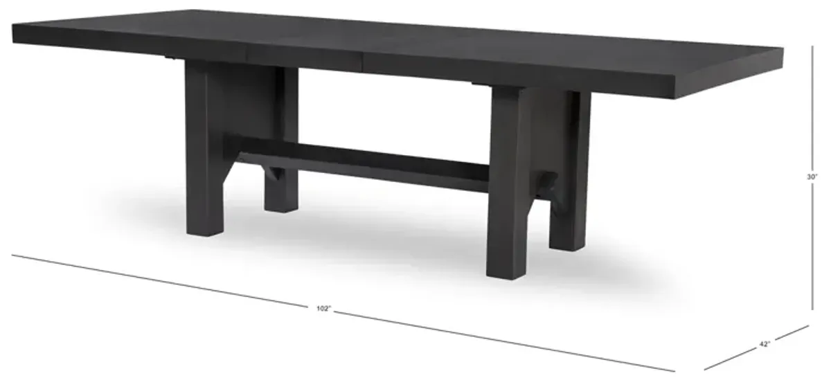 Legacy Classic Complete Trestle Table Dark Oak Finish Westwood Dark