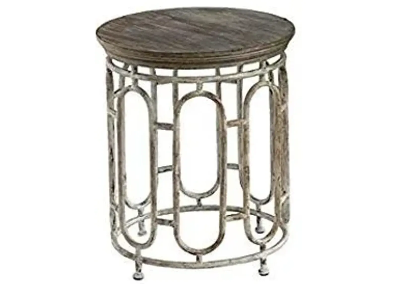 Crestview Allyson Textured Metal & Wood Set of Tables