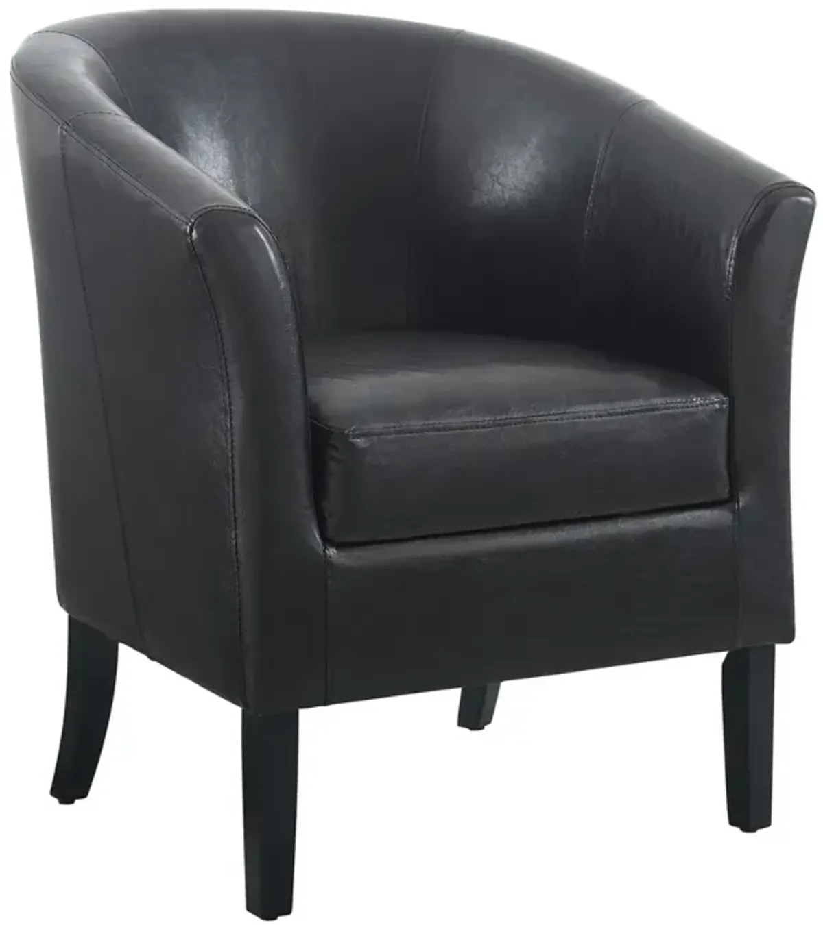 Linon Simon Black Club Barrel Chair