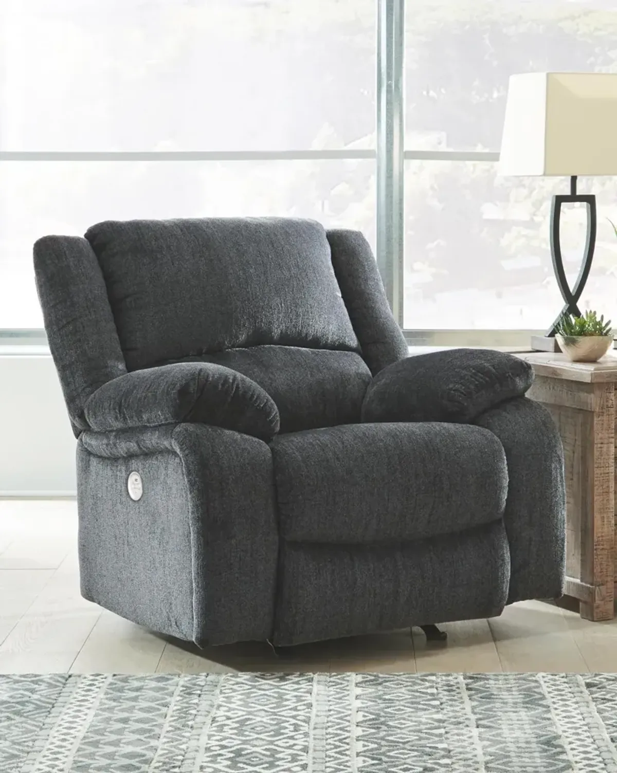 Ashley Draycoll Slate Power Rocker Recliner