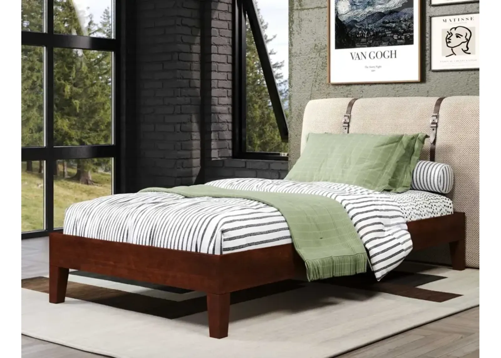 Steve Silver Nix Twin Platform Bed Natural