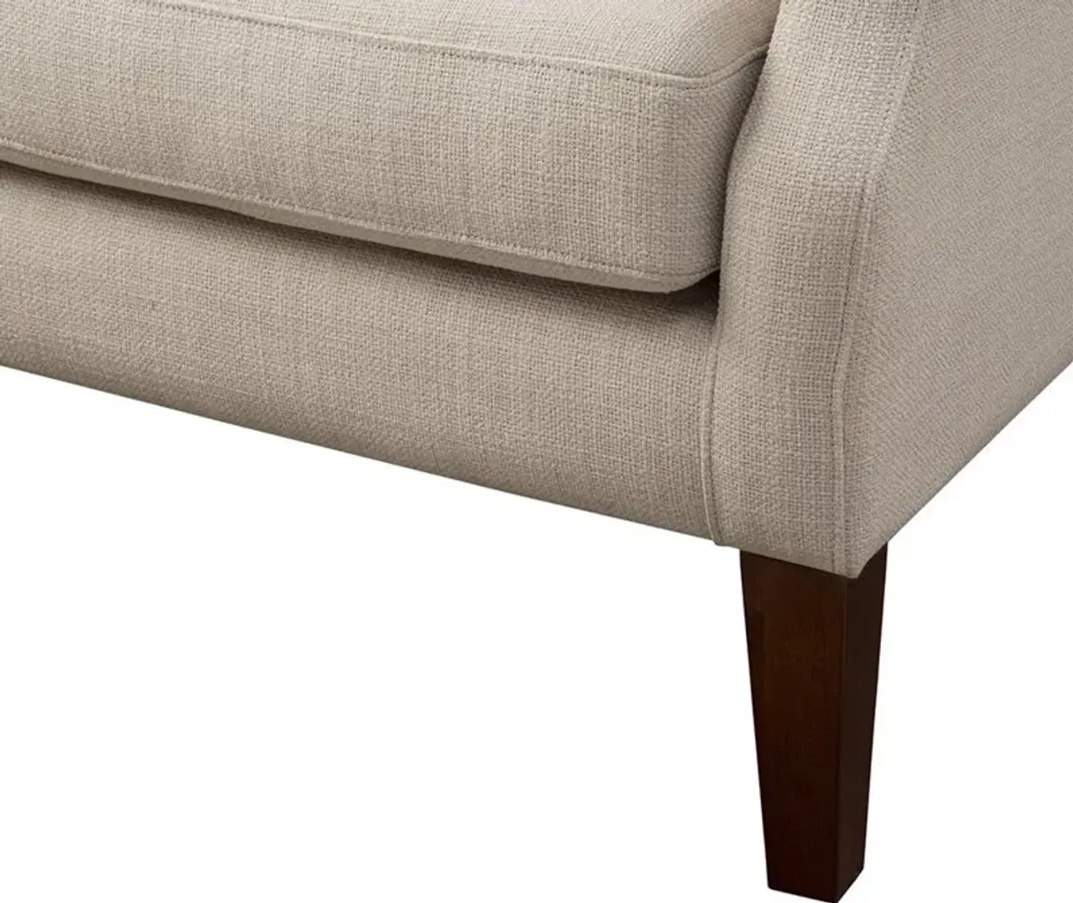 Olliix Madison Park Linen Maxwell Button Tufted Wing Chair