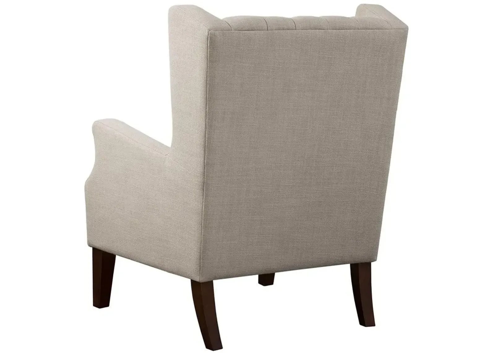 Olliix Madison Park Linen Maxwell Button Tufted Wing Chair