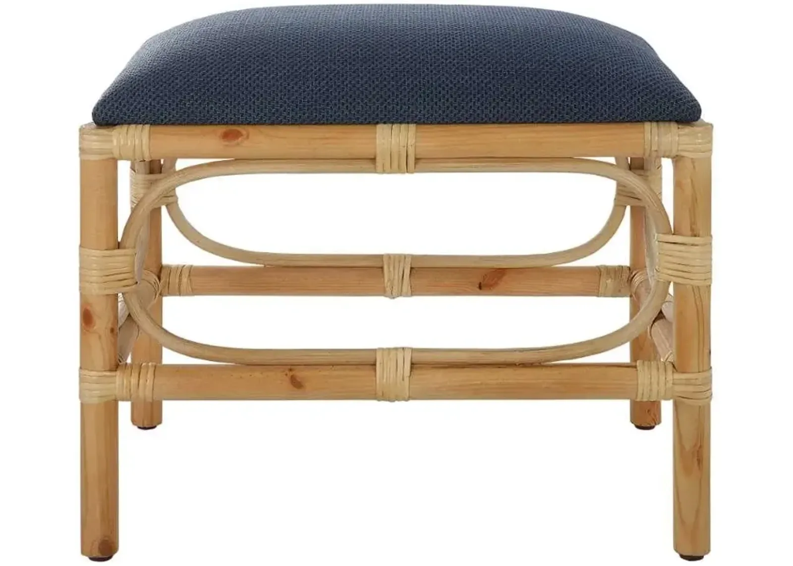 Uttermost Laguna Natural/Navy Small Bench