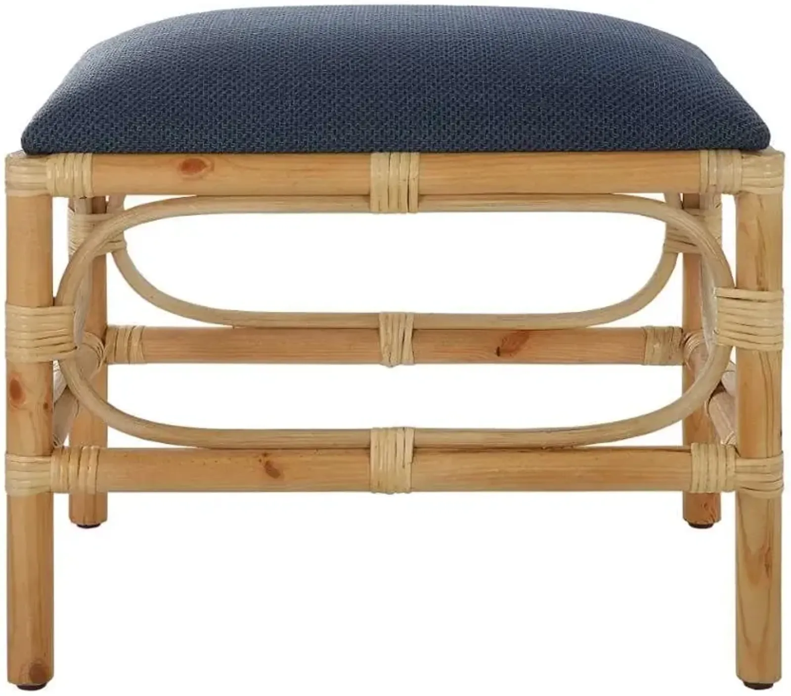 Uttermost Laguna Natural/Navy Small Bench