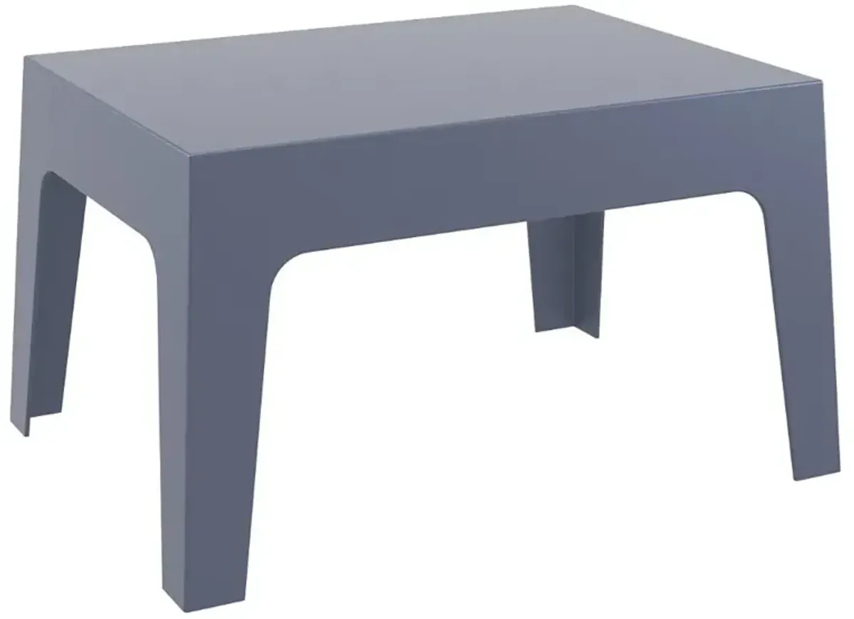 Compamia Box Resin Outdoor Coffee Table Dark Gray