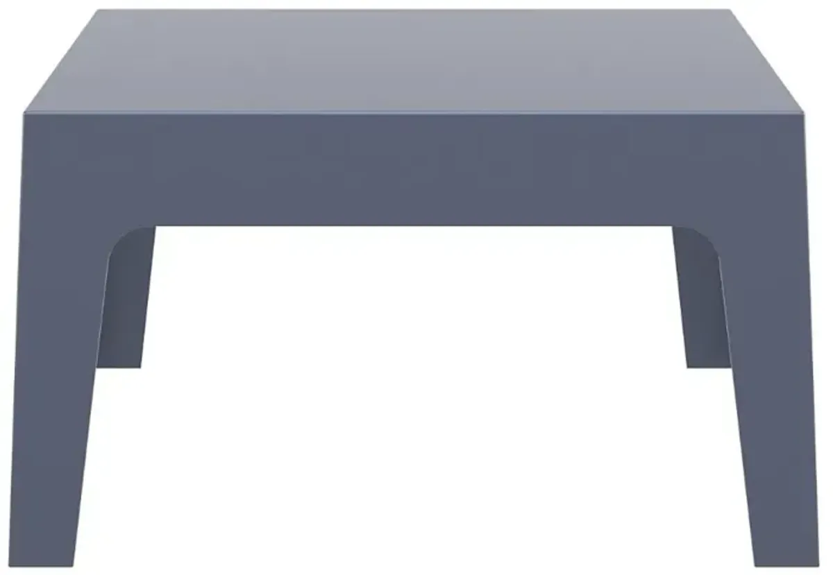 Compamia Box Resin Outdoor Coffee Table Dark Gray