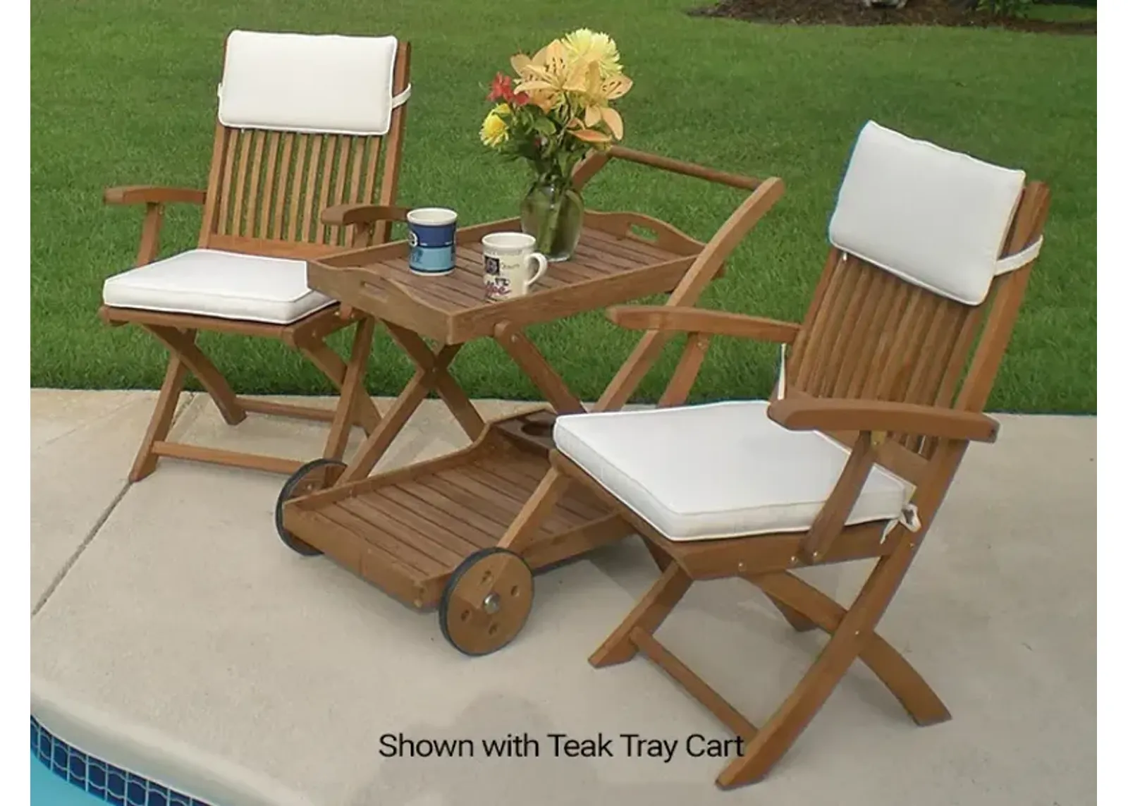 Royal Teak Sailor Outdoor Folding Arm Patio Chair