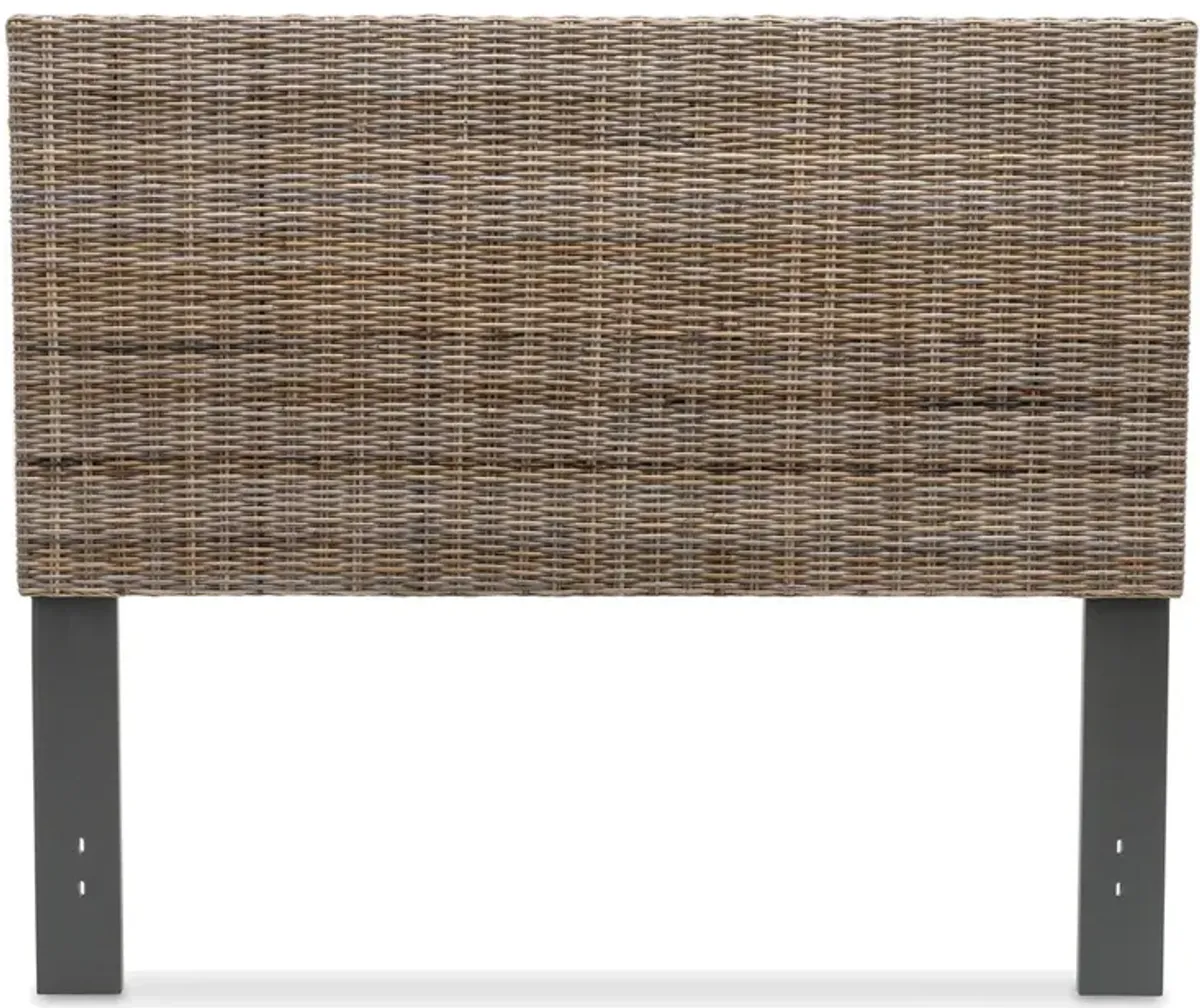 Seawinds Kauai with Grey Kubu Weave Queen Headboard