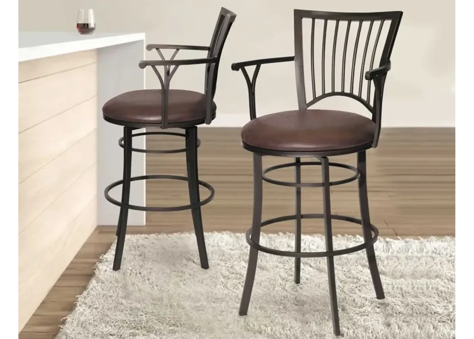 Steve Silver Bayview 30 Inch Bar Stool Swivel