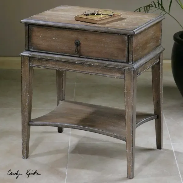 HANFORD WEATHERED PINE ACCENT TABLE