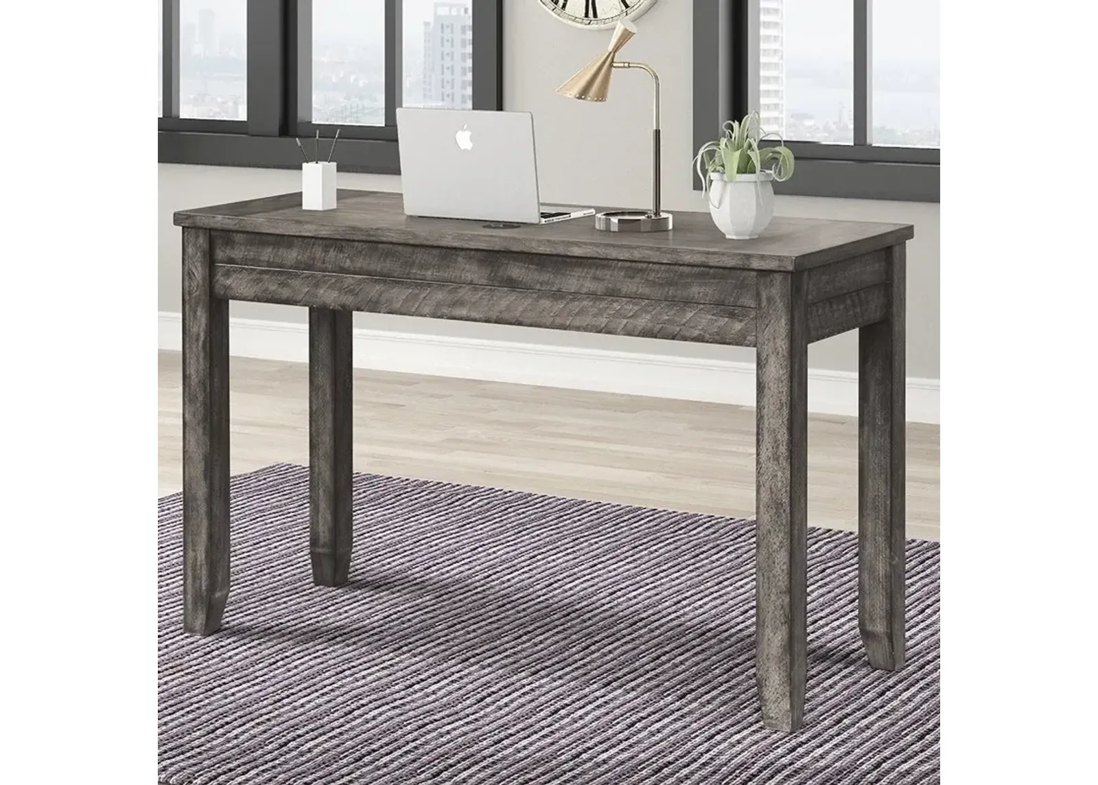 Parker House Tempe Collection 47 Inch Writing Desk Grey Stone