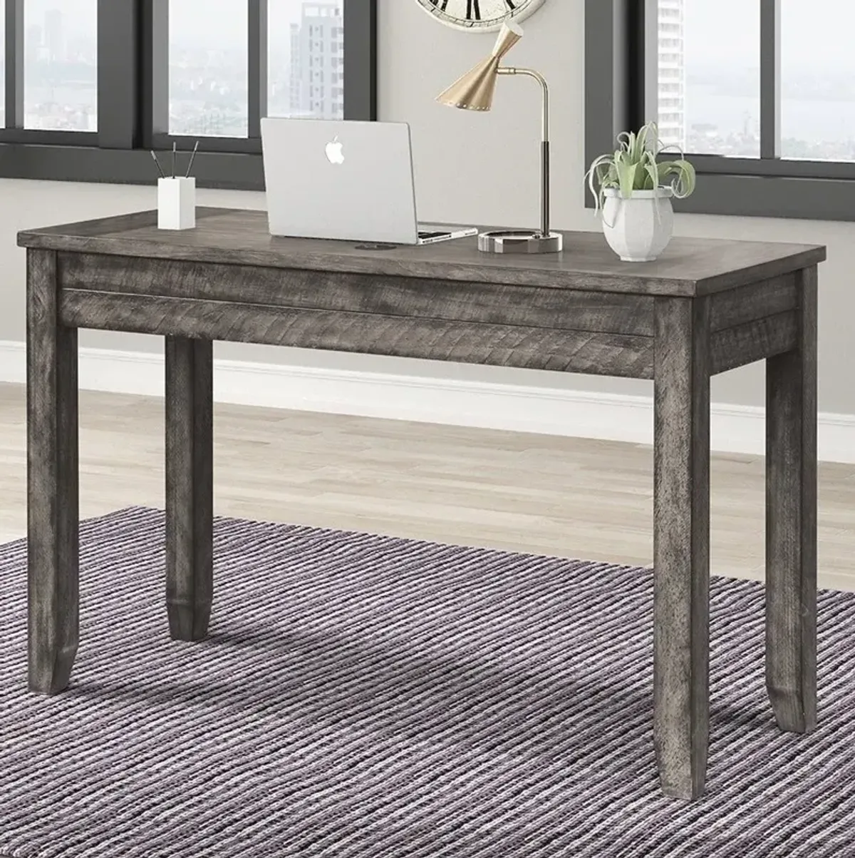 Parker House Tempe Collection 47 Inch Writing Desk Grey Stone