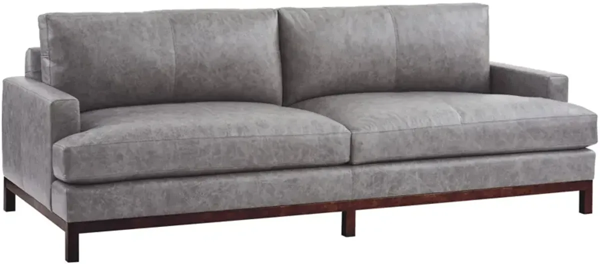 Barclay Butera Upholstery by Barclay Butera Horizon Leather Sofa Bronze