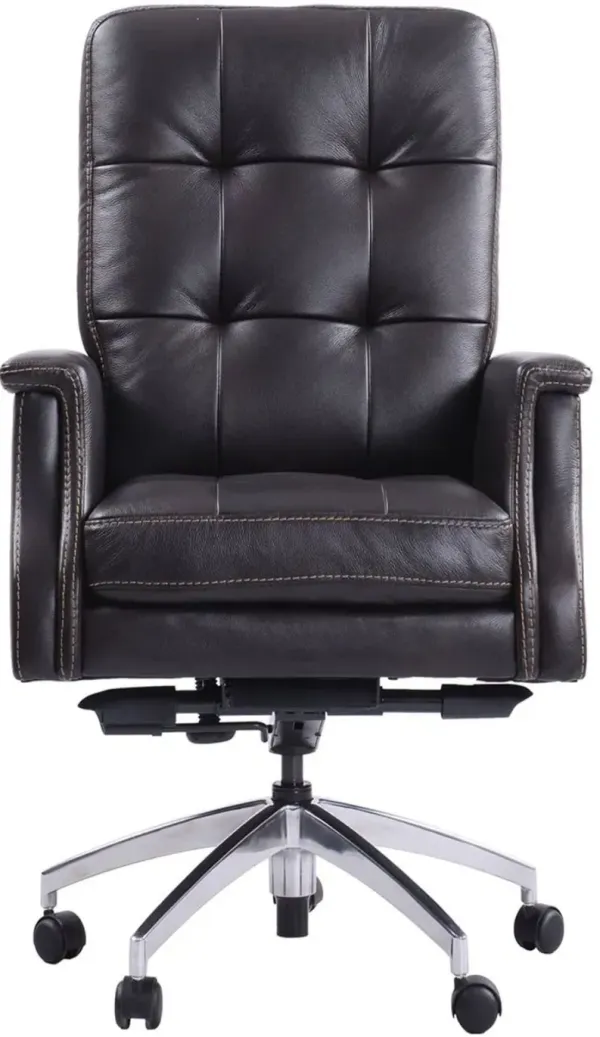 LEATHER DESK CHAIR VERONA COFFEE DC#128 VERONA COFFEE