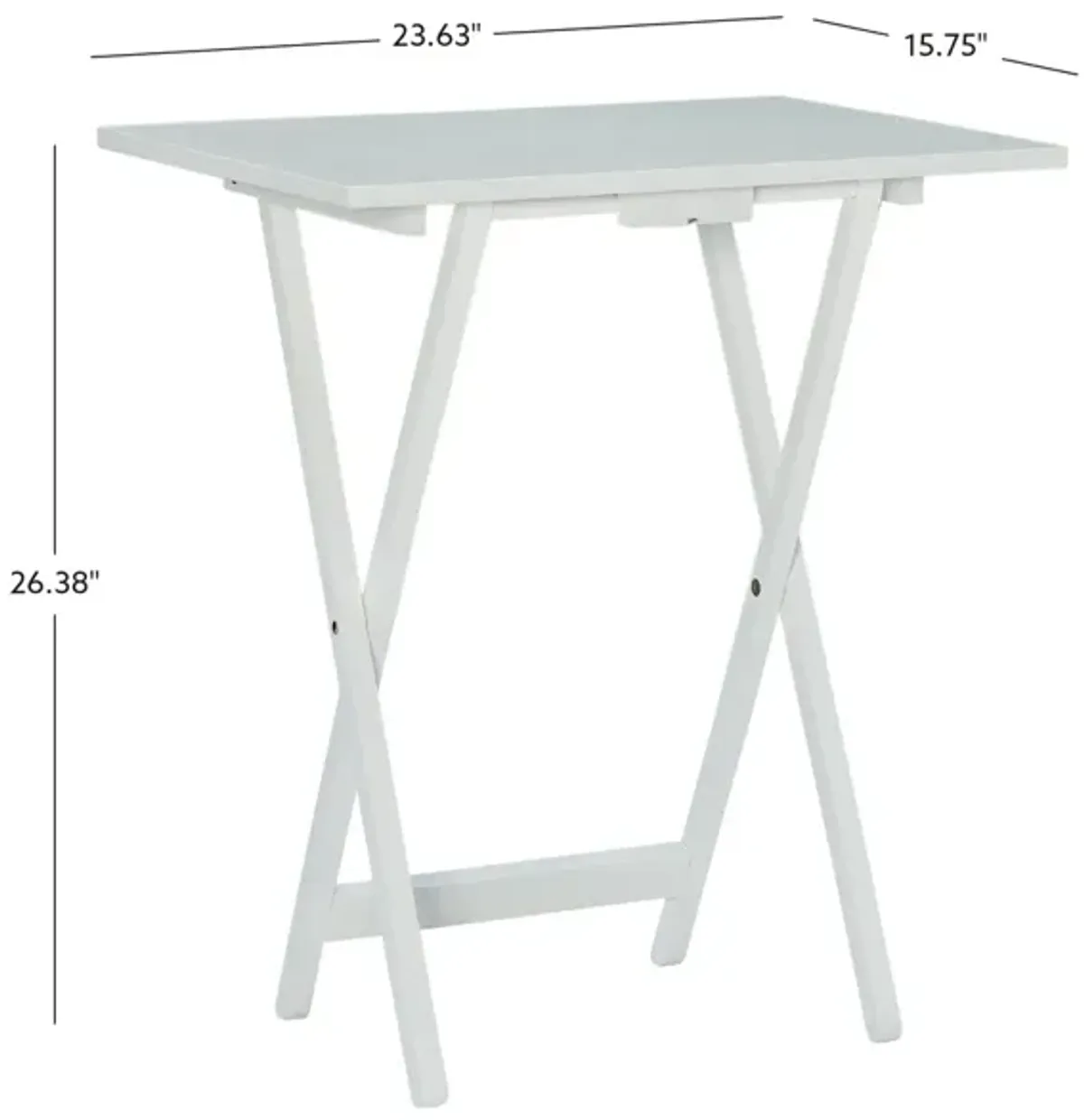 TANNAN WHITE TRAY TABLES