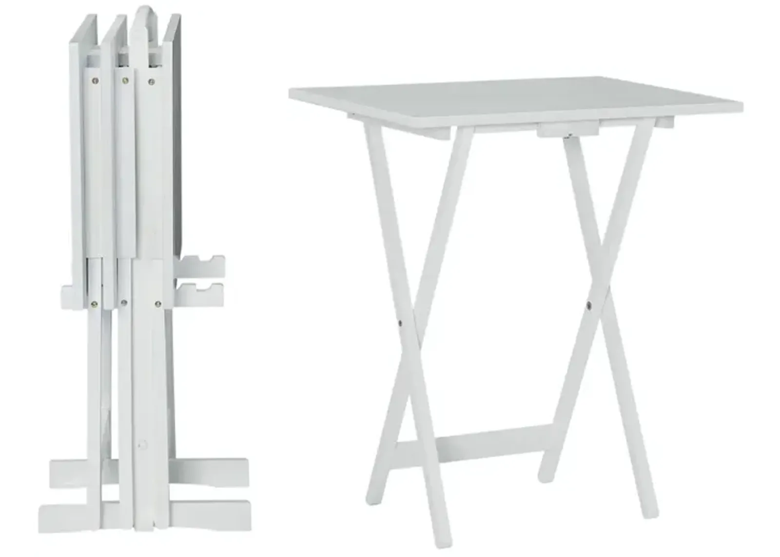 TANNAN WHITE TRAY TABLES