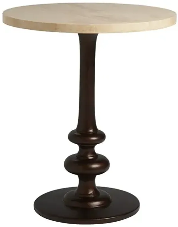 Tommy Bahama Home by Lexington Los Altos Marshall Stone Top Round End Table