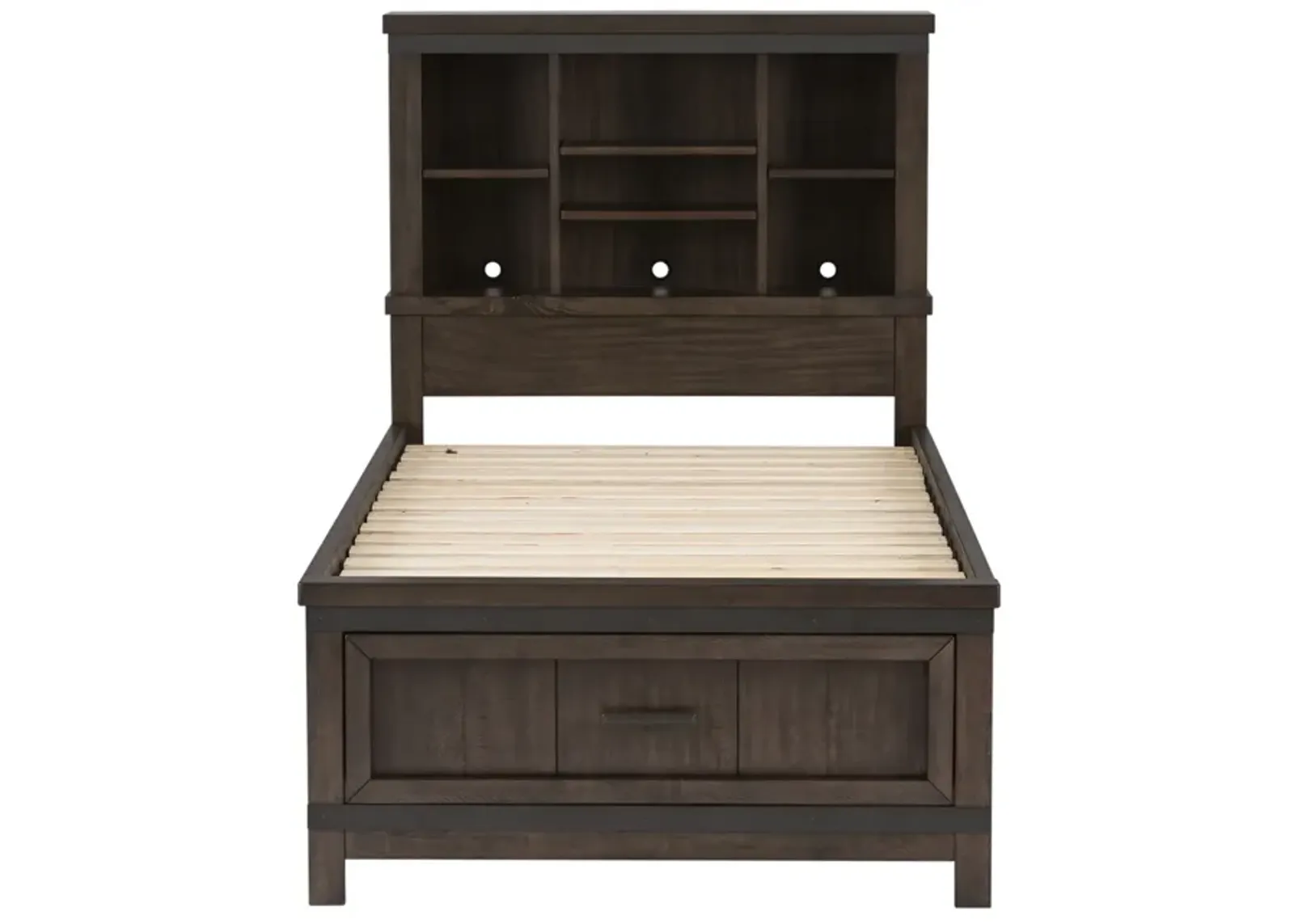 Liberty Furniture Kids/Teens Complete Twin Bedroom Set Bookcase Bed, Dresser & Mirror Thornwood Hills