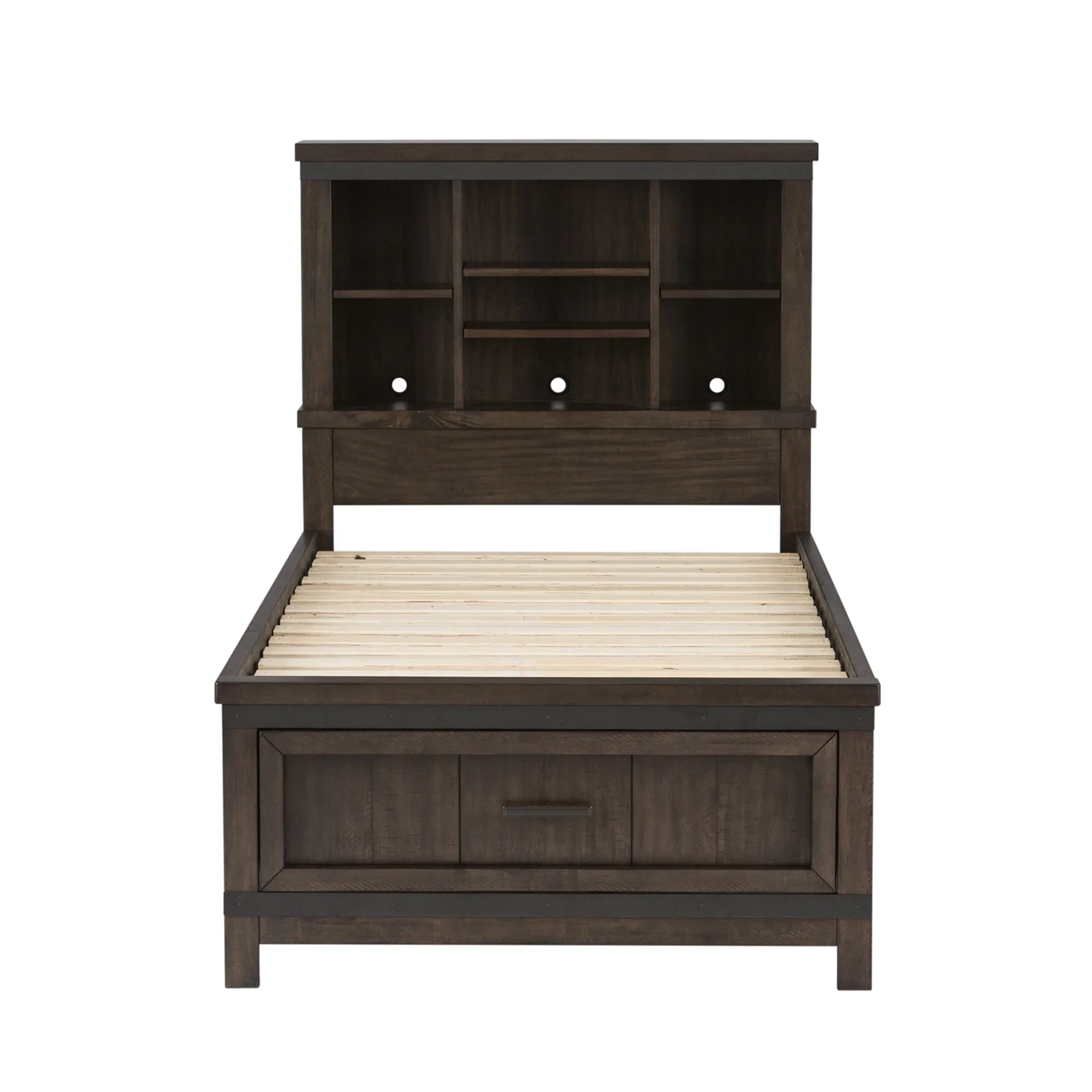 TWIN BOOKCASE BED DRESSER & MIRROR - THORNWOOD HILLS