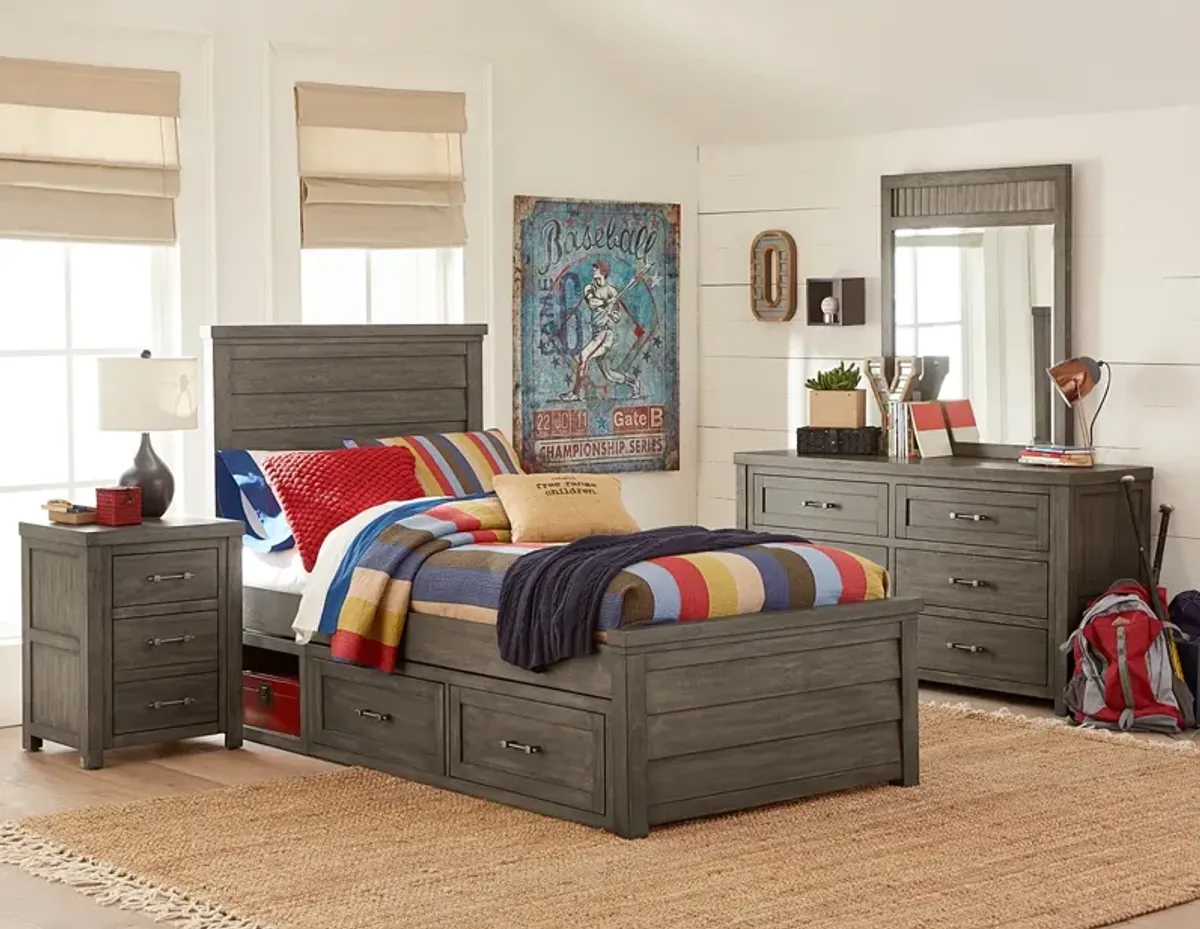 Legacy Classic Kids/Teens Bunkhouse Louvered Twin Panel Headboard